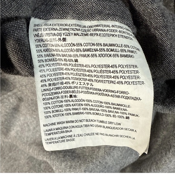 Vans OTW Collection Men’s Grey Stand Collar Coat Button Jacket Size L Streetwear - Picture 12 of 15